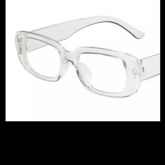 NWOT Y2K Square Clear Sunglasses - Picture 1 of 1